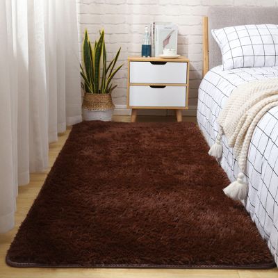 tyfuture Fluffy Rug for Living Room, Non-Slip Area Rug Living Room Carpet for Bedrooms Kids Rooms Decor Bedside Rug, Customizable (Color : E, Size : 200x160cm)