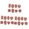 EXCEART 24 pcs Lifelike Realistic Simulated Kitchen Prop Decors Flatback Toys Coffee Food Bulk Candy Photography Model Dessert Decor Display Home Faux Milk Artificial Chocolates view 1