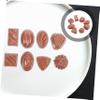 EXCEART 24 pcs Lifelike Realistic Simulated Kitchen Prop Decors Flatback Toys Coffee Food Bulk Candy Photography Model Dessert Decor Display Home Faux Milk Artificial Chocolates view 3