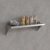 Krollen Industrial 16 Gauge Stainless Steel 12" x 36" Heavy Duty Solid Wall Shelf view 2