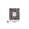 Mosaic Mirror with Broken Ceramic Pieces, Black Brown Mosaic Mirror, Mosaic Key Hook Mirror, Handmade Mosaic Key Rack with Mirror (With Hooks) view 3