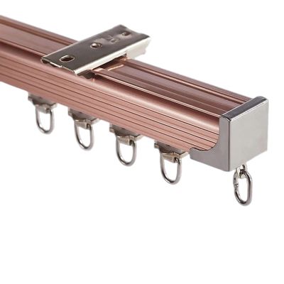 ZAVAYA Sliding Curtain Rail, 2mm Thick Room Divider Ceiling Track, Aluminum Alloy Silence Track Set, for Decorate Office Home (Color : A Ceiling Mounted, Size : 500CM)
