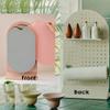 Signim Dono TPU Chopping Board set with Perforated board magnetic holder (4P) Cream 9.45in x 16.9in x 6.3in view 3