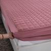 homeemoh Universal Mattress Protector 35.43"x74.8"x11.81", Elastic Fitted Quilted Mattress Topper Pad Cover Dust Proof Mattress Cover,Bean Red view 1