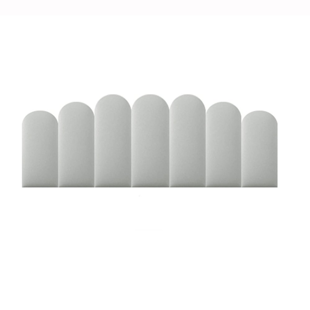 XILYZMO Peel and Stick Upholstered, 3D Wall Panel, Upholstered Headboard, Reusable and Removeable Padded Wall Panels (Color : Grey, Size : 0.55x1.8m)