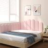 XILYZMO Peel and Stick Upholstered, 3D Wall Panel, Upholstered Headboard, Reusable and Removeable Padded Wall Panels (Color : Grey, Size : 0.55x1.8m) view 2