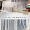 Bed Canopy Luxury Summer Bed Canopy, Thickened Densified Curtain Bed Curtain with Stainless Steel Bracket, Windproof and Dustproof (Color : A4, Size : 180x220x200cm) view 3