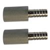 tsingseen life 2pcs 0.5 Micron Diffusion Stone Stainless Steel Aeration Stone Carbonating Stone with 1/4" Barb Beer Bar Accessories view 1
