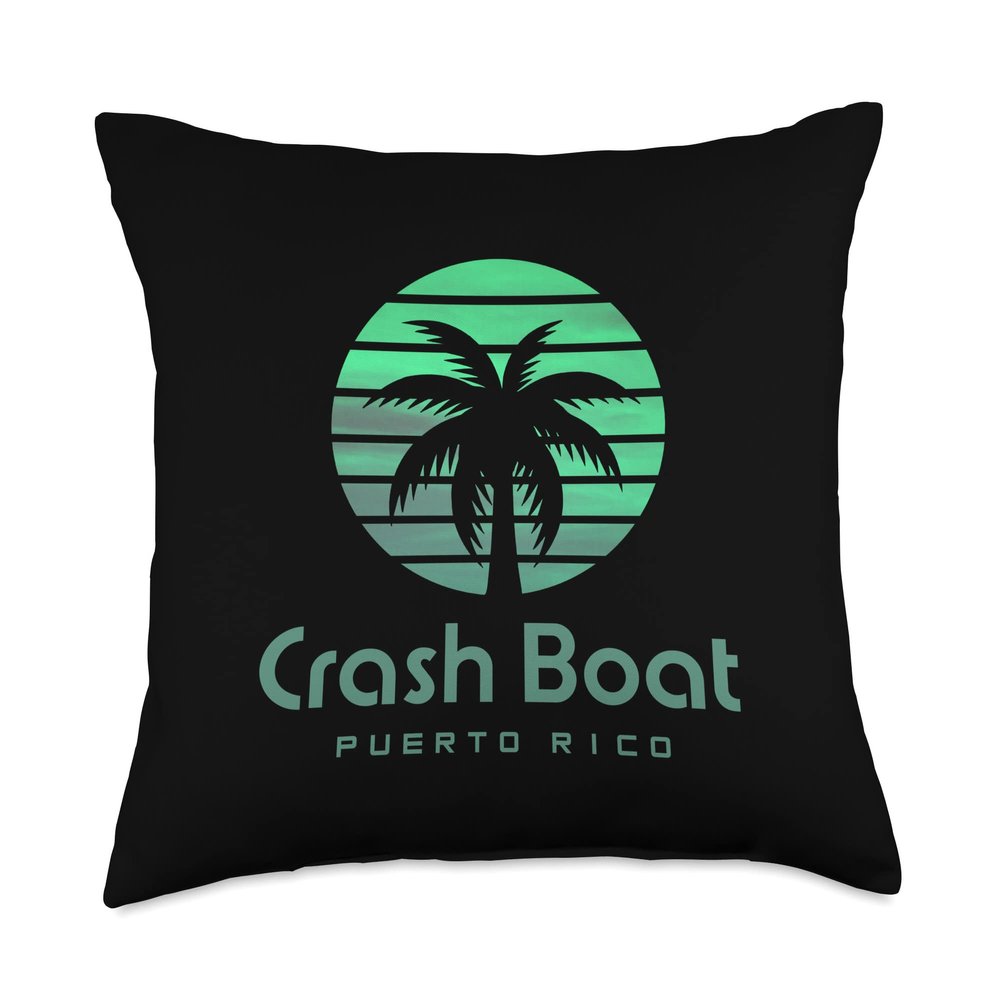 Crash Boat - Puerto Rico Throw Pillow