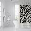 BYJING Art Famous Paintings Printed on Shower Curtain Paul Klee Shower Curtains of Beige Abstract Painting Home Hotel Machine Washable 72W x 72(in) view 3