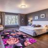 Hand Drawn Oil Painting Rose Flower Area Rug, Retro Floral Art Style Indoor Non-Slip Kids Rugs, Machine Washable Breathable Durable Carpet for Front Entrance Floor Decor-5x7ft view 4