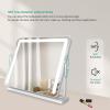 EMKE Hollywood Vanity Mirror with Lights, Large Tabletop Makeup Mirror with Dimmable, Smart Touch Screen, Hollywood Mirror with 360 Rotation and Memory Function, 600 x 516mm, White view 2