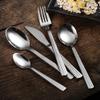 Silverware Set for 6 Modern Cutlery Flatware Set Premium Stainless Steel Striped Handle 30 Piece Include Knifes Forks and Spoons Tableware Utensils Set for Home Kitchen Wedding Restaurant view 2