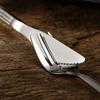 Silverware Set for 6 Modern Cutlery Flatware Set Premium Stainless Steel Striped Handle 30 Piece Include Knifes Forks and Spoons Tableware Utensils Set for Home Kitchen Wedding Restaurant view 4
