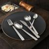 Silverware Set for 14 Modern Cutlery Flatware Set Premium Stainless Steel Striped Handle 70 Piece Include Knifes Forks and Spoons Tableware Utensils Set for Home Kitchen Wedding Restaurant view 2