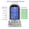 XARONF Digital Meat Thermometer for Cooking, LCD Large Display Instant Read Food Thermometer with Backlight, Long Probe, Kitchen Timer, Cooking Thermometer for BBQ,Oven (Color : Black) view 2