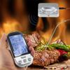 XARONF Digital Meat Thermometer for Cooking, LCD Large Display Instant Read Food Thermometer with Backlight, Long Probe, Kitchen Timer, Cooking Thermometer for BBQ,Oven (Color : Black) view 3