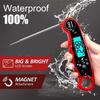 XARONF Digital Meat Thermometer Instant Read Out - Backlight Folding Kitchen Food Thermometer for BBQ Grilling Smoker Baking (Color : Blue) view 3