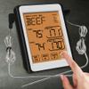XARONF Food & Meat Thermometer w/Temperature Probe, Leave in Digital Oven Thermometer for Cooking in The Kitchen with 2 Probes, Grill Thermometer for Oven Food Cooking BBQ (Color : B) view 4