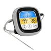 XARONF Food & Meat Thermometer, Leave in Digital Oven Thermometer for Cooking in The Kitchen, Grill Thermometer for Oven Food Cooking BBQ (Color : Silver) view 1