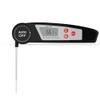 XARONF Meat Thermometer, Instant Read Food Thermometer, Waterproof Ultra Fast Digital Cooking Thermometer for Candy Deep Fry Liquids Beef Kitchen Baking Smoker Grill BBQ, Red (Color : Black) view 1