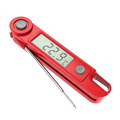 XARONF Meat Thermometer, Digital Instant Read Waterproof Food Thermometer with Probe for Kitchen Cooking Outdoor Grill BBQ Steak, Red