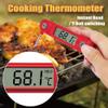 XARONF Meat Thermometer, Digital Instant Read Waterproof Food Thermometer with Probe for Kitchen Cooking Outdoor Grill BBQ Steak, Red view 2
