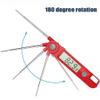 XARONF Meat Thermometer, Digital Instant Read Waterproof Food Thermometer with Probe for Kitchen Cooking Outdoor Grill BBQ Steak, Red view 3