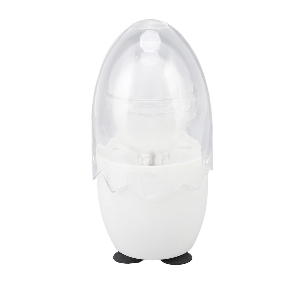 Fdit Electric Egg Scrambler, White, PC Material, 100-240V, Two Way Rotation, Golden Egg Maker, 6.30x3.15 Inch
