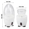 Fdit Electric Egg Scrambler, White, PC Material, 100-240V, Two Way Rotation, Golden Egg Maker, 6.30x3.15 Inch view 2
