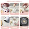 Fdit Electric Egg Scrambler, White, PC Material, 100-240V, Two Way Rotation, Golden Egg Maker, 6.30x3.15 Inch view 4