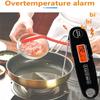XARONF Digital Meat Thermometer, Instant Read Food Thermometer, Alarm Set, Backlight, Cal, Temp Chart, Cooking Thermometer for Grilling, BBQ, Baking, Candy, Liquid, Deep Fry (Color : Blue) view 2