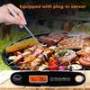 XARONF Digital Meat Thermometer, Instant Read Food Thermometer, Alarm Set, Backlight, Cal, Temp Chart, Cooking Thermometer for Grilling, BBQ, Baking, Candy, Liquid, Deep Fry (Color : Blue) view 3