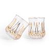 EdensDECOR Whiskey Glasses Gift Set of 2 Gold Luxury Old Fashioned Glasses Bourbon & Scotch Barware for Men Women. Lead-Free Crystal in Elegant Gift Box for Dad, Husband Boss view 3