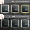 Bathroom Mirror Square Big Led Vanity Makeup Dimmable Anti-Fog 32 * 32" Silver Modern Contemporary Fog Free view 4