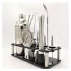 AAGAZA Cocktail Shaker Bartender Kit 17-Piece Cocktail Shaker Set Acrylic Bracket for Mixed Drinks Martini Bar Tools Set with Straws Cocktail Shaker Set /38 (Color : Silver, Size : 750ML) view 4