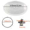 WORDFUN Round Rotating Ring Dish Tray with 3 Knobs, Microwave Plate Replacement with Accessories Y-Bottom Generally, Circular Glass Turn Table Top Kit, Dishwasher Safe (Size : Diameter 31.5cm) view 2