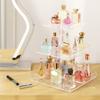 NIUBEE 3-Tier Perfume Organizer, Clear Resin, Rectangular Tray, Sturdy Design, Space Saver, Convenient Access, Easy Assembly view 4