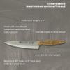 Artenostro Monaco Cook's Knife - Olive Wood Handle view 4