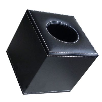 Mipcase Tissue Box Cover Stylish Leather Napkin Holder for Easy Access Tissue Case for Bathroom and Tabletop Decor Pu Material Simple and Elegant Design