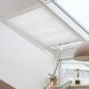 Keego Shade Cordless Free Stop Blinds for Skylight Single Cell Honeycomb Window Shade for Skylight Thermal Insulation Energy Saving Privacy Blind, Blackout, White, 54w x 48h view 1