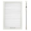 Keego Shade Cordless Free Stop Blinds for Skylight Single Cell Honeycomb Window Shade for Skylight Thermal Insulation Energy Saving Privacy Blind, Blackout, White, 54w x 48h view 2