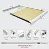 Keego Shade Cordless Free Stop Blinds for Skylight Single Cell Honeycomb Window Shade for Skylight Thermal Insulation Energy Saving Privacy Blind, Blackout, White, 54w x 48h view 3