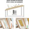 Keego Shade Cordless Free Stop Blinds for Skylight Single Cell Honeycomb Window Shade for Skylight Thermal Insulation Energy Saving Privacy Blind, Blackout, White, 54w x 48h view 4