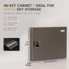 DiDiHere 48 Key Lock Box, Key Cabinet with Key Management App (Track Key Borrow/Return), Security Key Holder Wall Mount Lockbox for School, Office, Hotel, Property Management view 2