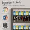 DiDiHere 48 Key Lock Box, Key Cabinet with Key Management App (Track Key Borrow/Return), Security Key Holder Wall Mount Lockbox for School, Office, Hotel, Property Management view 4