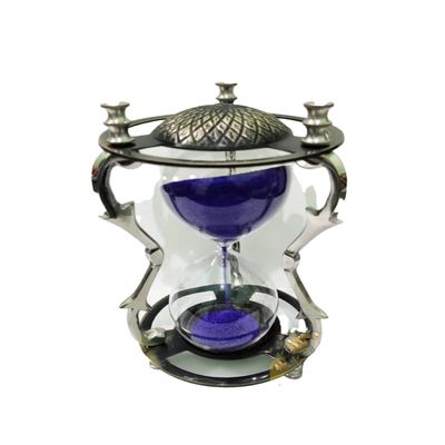 Beautiful Hourglass Blue Sand Timer Vintage Antique Style Clock Unique Creative Gifts for Home, Office, Study Desk & Ideal for Exercise Tea Making Gift by Nexus Centre
