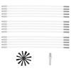 liyun Chimney Sweep kit 9/15/18 Flexible Rods + 1pc Brush Head Chimney Cleaner Sweep Rotary Fireplaces Inner Wall Cleaning Brush Cleaner Chimneys Access (Color : 15 Rods, Size : 610mm) view 1