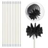 chimney sweep kit Chimney Cleaning Brush Kit, Duct Vent Cleaning Set With 9 /12 / 15 /18 Pcs Bendable Connectable Flexible Rods And 1Pcs Replaceable Brush Head, Drainage Pipeline Flue Cleaning Tool, E view 1