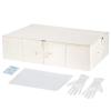Wedding Dress Storage Box - Wedding Dress Preservation Box with 20 Sheets of Acid Free Tissue Paper for Storage Wedding Dress Storage Box Kit,Heirloom Wedding Gown Storage Box - Bride Musthaves(Beige) view 1